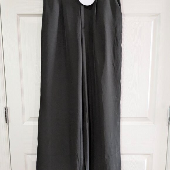 Princess Polly Women's Briana Wide Leg Black Dress Pants Trousers, Size 6, NWT - Picture 3 of 14